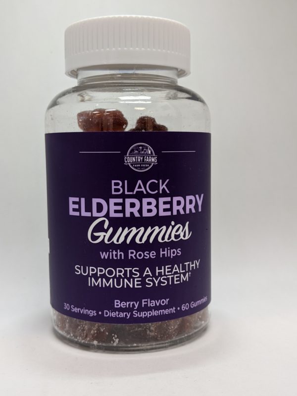 Black Elderberry Gummies Front